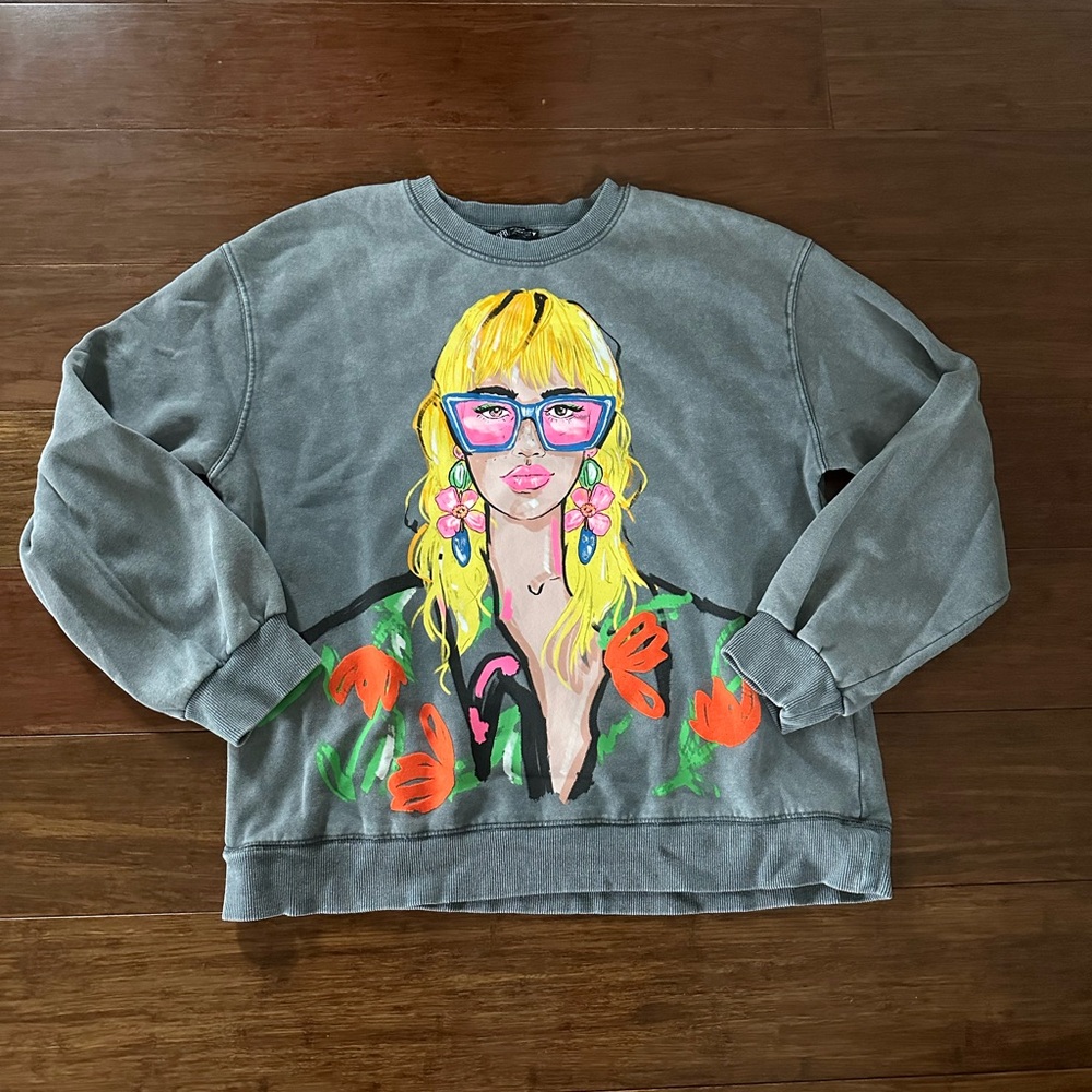 Zara Graphic Printed Sweatshirt